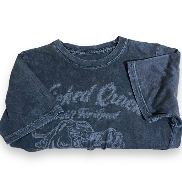 Wicked Quick Built for Speed Handcrafted Distressed Short Sleeve Tee - Picture 9 of 13